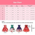 thumbnail image 4 of Girls Christmas Princess Dress Santa Claus Print Ruffle Tutu Party Dress, 4 of 7