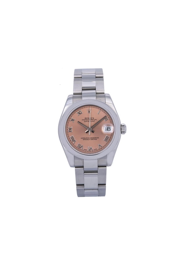 Pre-Owned Rolex Lady-Datejust 178240 31MM Pink Dial With Stainless Steel Oyster Bracelet
