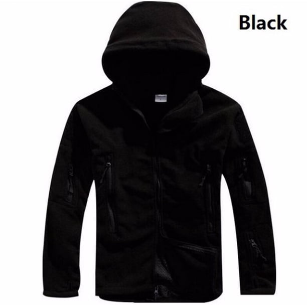 Chaqueta táctica de lana térmica de invierno militar de EE. UU. para hombre, abrigo con capucha para deportes al aire libre, chaqueta militar Softshell para senderismo, chaquetas militares para exteriores Tan Jianjun unisex