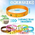 thumbnail image 2 of Pulseras de fiesta Capoda de silicona tropical hawaiana, 32 unidades, 2 of 7