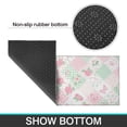 thumbnail image 6 of Pioneer Flower Floral Print Pattern Kitchen Rugs Sets Of 2, Anti Fatigue Non Slip Washable Floor Mats for Kitchen Sink Laundry, 17X30 Inch + 17X47 Inch, 6 of 6