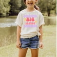 thumbnail image 2 of Big Sister Retro Lightning Shirt for New Baby Pregnancy Reveal Outfit for Baby and Toddler Youth Girls Natural Shirt 18 Months, 2 of 5