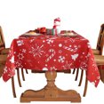 thumbnail image 5 of new American Christmas tablecloth polyester printed party decoration waterproof oil-proof rectangular table cloth table mat, 5 of 5