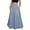 Light Blue, variant on Women's Retro Distressed High Waist Frayed Hem A Line Wash Maxi Long Denim Skirt with Pockets