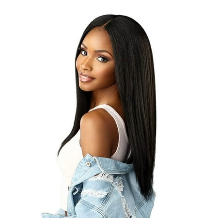 Curls Kinks & Co 9PCS 100% Premium Fiber Textured Clip-Ins Extensions Alpha Woman 18  By Sensationnel ALPHA18 / 2 - Dark Brown / 18 Beauty Supply Products