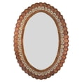 thumbnail image 5 of AFD Peruvian Painted Glass Scalloped Mirror, 5 of 5