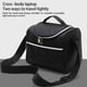 thumbnail image 3 of Guardurnaity Bolsa de almuerzo portátil Cremallera Algodón perlado Enfriador térmico de alimentos Contenedor de almacenamiento de picnic Tote con Bolsas de mensajero y de hombro Negro, 3 of 6