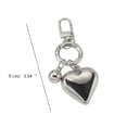 thumbnail image 5 of XISAOK Elegant Heart shaped Keychain Silver Color Key Pendant Girls' Handmade Jewelry, 5 of 14