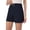 Navy Blue, variant on YUEJUIR Shorts Women Stretch Twill Shorts Summer Stretchy Jean Shorts Casual Chino Shorts High Waist Denim Shorts Shorts Womens Shorts Dressy Casual Dress Shorts for Women (Brown,L)