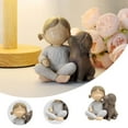 thumbnail image 2 of Statue de Fille et Chien en Résine Créative pour Décoration de Mariage, 2 of 8