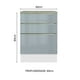thumbnail image 2 of Gabinete Bajo Cocina Madesa Lux 3 Cajones con Encimera BG 60 cm, 2 of 5
