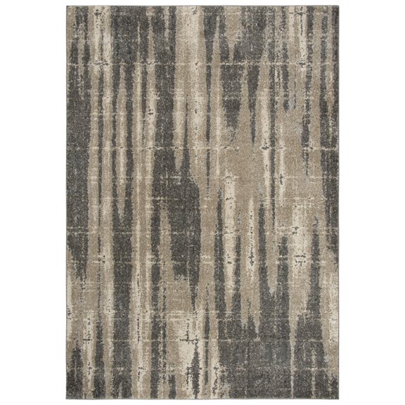 Gatney Rugs Dulce Area Rug VCA105 Beige Grid Smeared 7' 10" x 9' 10" Rectangle