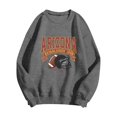 thumbnail image 3 of Football Team City Sweatshirts for Women Fall Winter Long Sleeve Crewneck Football Graphic Sweatshirt Pullover Tops, 3 of 5