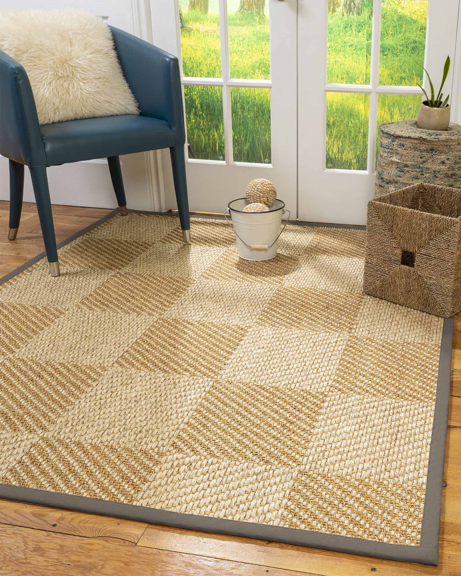 Natural Area Rugs Nirvana Custom Sisal Rug, 8' x 10', Oval Extra Wide