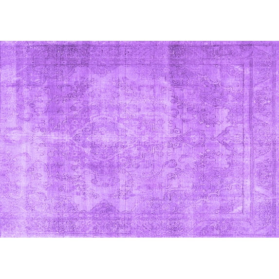Ahgly Company Indoor Rectangle Persian Purple Traditional Area Rugs, 4' x 6'