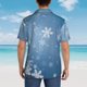 thumbnail image 4 of Balery Snowflakes1 Camisas hawaianas de manga corta para hombre, camisas playeras de corte holgado, camisas de vacaciones con botones,Medium, 4 of 7
