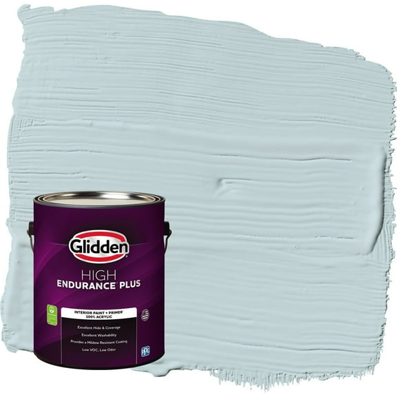 Glidden HEP Scandinavian Sky / Blue Flat Interior Paint with Primer, 1 Gallon