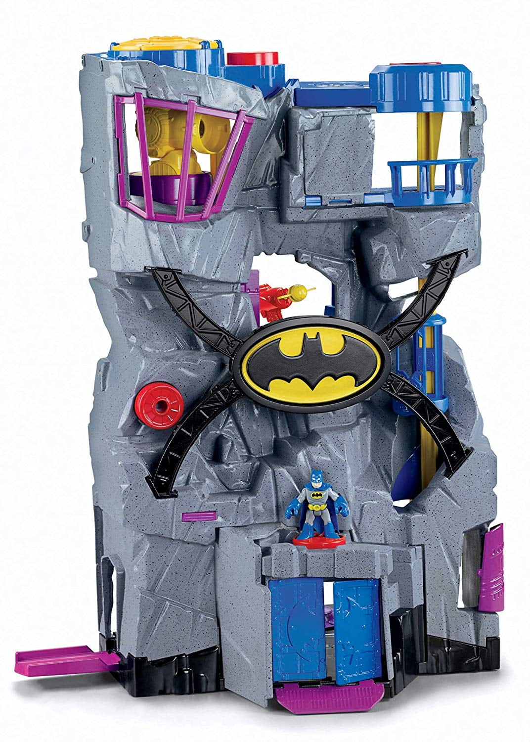 Fisher PrIce Imaginext Super Friends Batcave Cave part gray door Replacement Toy 