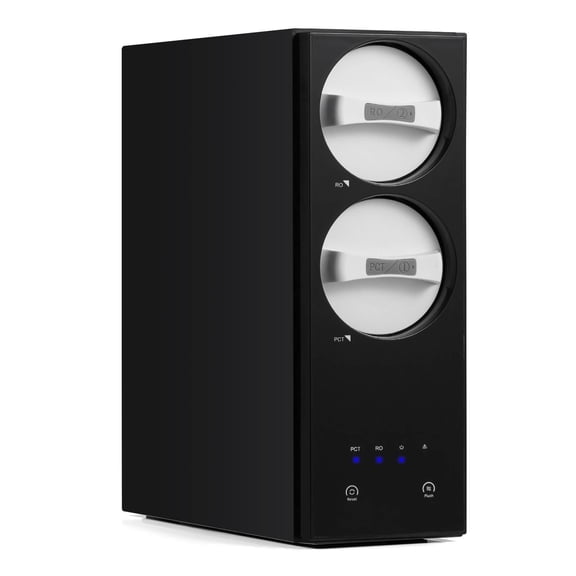 Costway 600 GPD AW-RB20 Alkaline PH  Reverse Osmosis Water Filter with 8-Stage Filtration Black-600 GPD RO