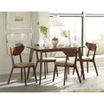 thumbnail image 2 of Bowery Hill 31.5"H Wood Curved Back Dining Side Chair in Chestnut, 2 of 8