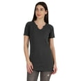 thumbnail image 1 of Inkmeso Long Length Notch Neck Top For Women Basic Cotton Tee Shirt w/ Pocket Patch Legging Top, 1 of 7
