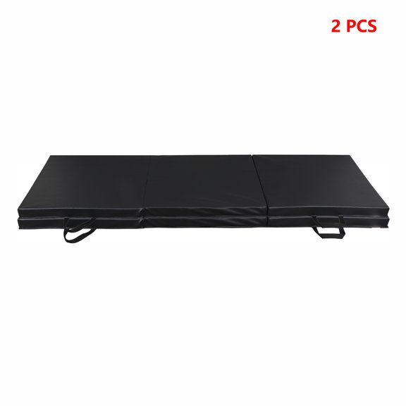 2PCS Folding Mat Foam Fitness Exercise Gymnastics Panel Gym Workout Mats
