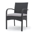thumbnail image 5 of GDF Studio Portola Outdoor 28.5" 5-Piece Wicker Dining Set, Grey, 5 of 13