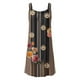 thumbnail image 3 of Vestidos de Lino Para Mujer, Vestido Informal de Playa Con Tirantes Al Hombro y Plisado Sin Mangas Con Estampado de Flores A La Moda de Verano Para Mujer, 3 of 3