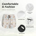 thumbnail image 5 of Disketp Animals In Tribe Print Women's Shorts Workout Shorts for Athletic Gym Running Shorts with Phone Pockets Small, 5 of 8