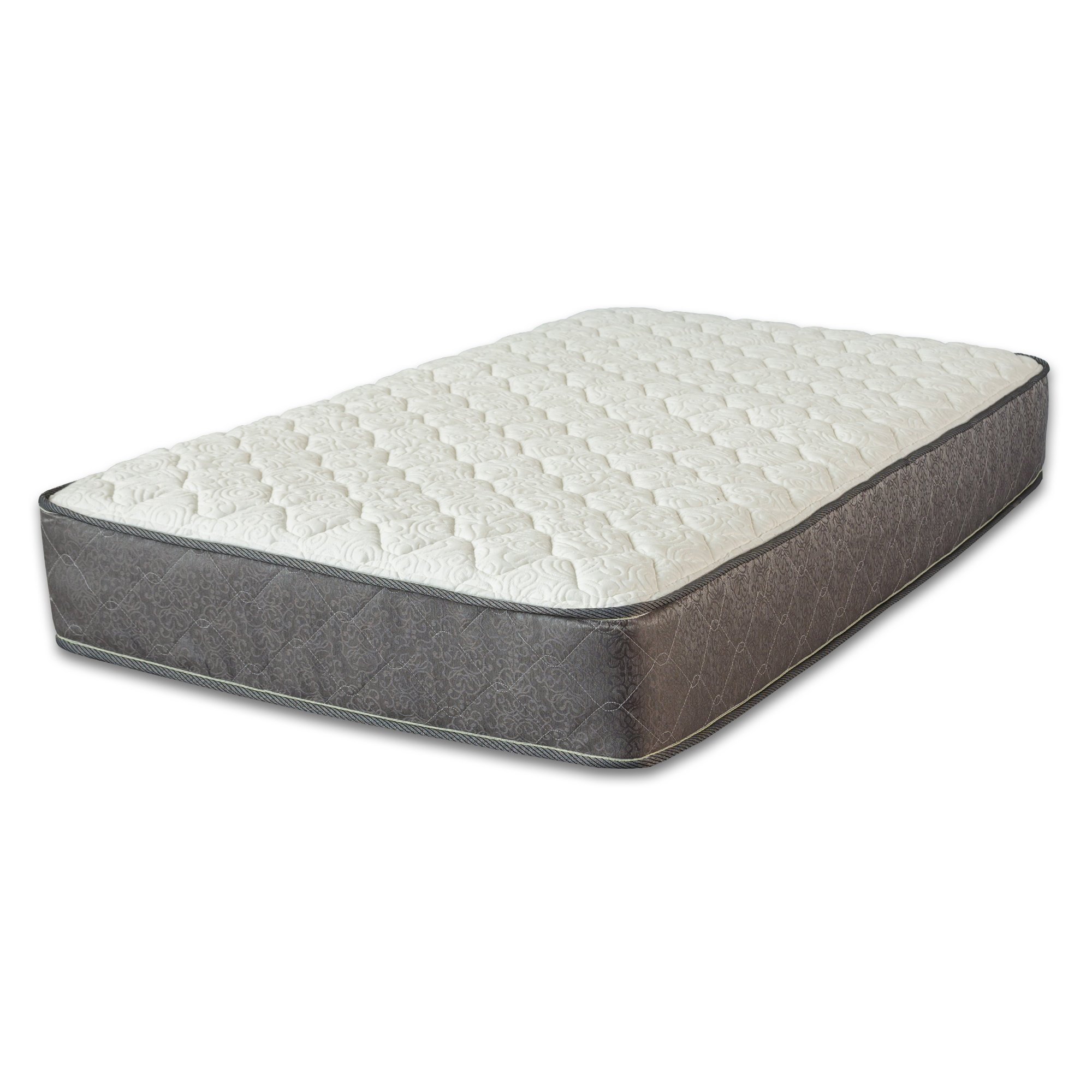 Continental Sleep, 8" Wood Box Spring & 10" Pocketed Coil Rolled Medium Plush Mattress, Twin