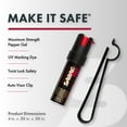 thumbnail image 3 of SABRE Pepper Gel with Car Visor Attachment Clip, Solid Print, 1 Ct, New, Pocket Pepper Sprays, 3 of 10