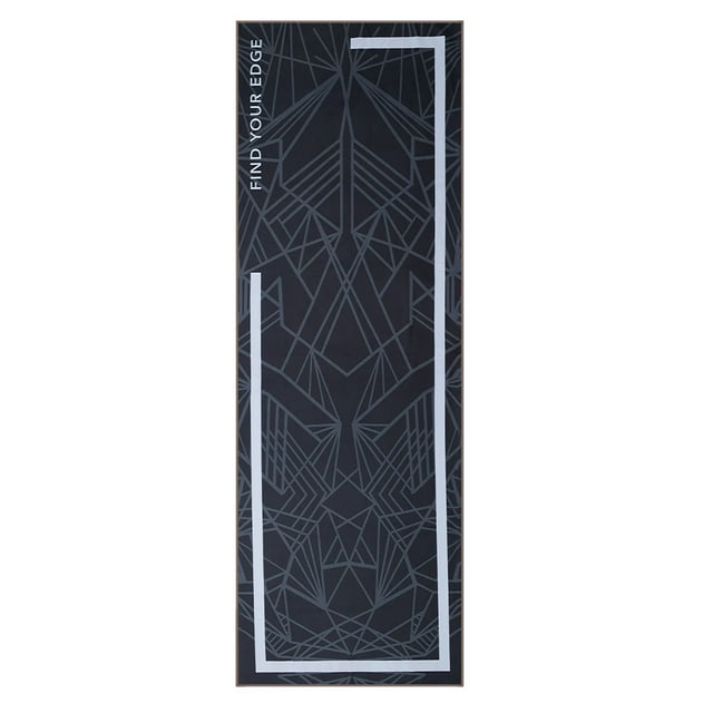 Graflsoa Non-Slip Quick-Dry Yoga Mat with Vibrant Prints, Foldable & Portable Design for Comfortable Workouts, 183x61cm, Polyester & Nylon Blend, Multiple Colors Available