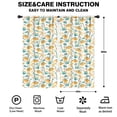 thumbnail image 2 of Blackout Kids Curtains,White Cartoon Dinosaurs Palm Trees Pattern Childrens Insulated Curtains Set Of 2,Bedroom Essentials,Toddler Room Decor 42"x84", 2 of 5
