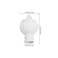 thumbnail image 7 of ETHZZLE 20Pcs White Curtain Rod End Caps Decorative Plastic Floral Design for Home Curtain Poles, 7 of 7