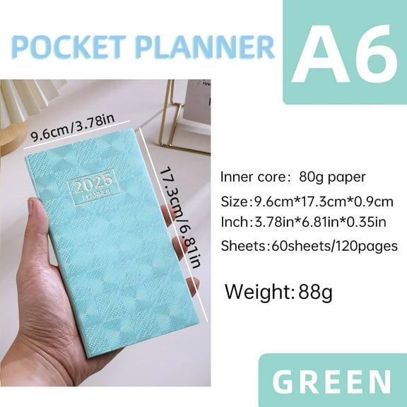 Tyidzon 2025 Daily Planner One Page A Day Planner, 3.78X6.8 Inch Planners Ideal for Office School Supplies Planner Daily