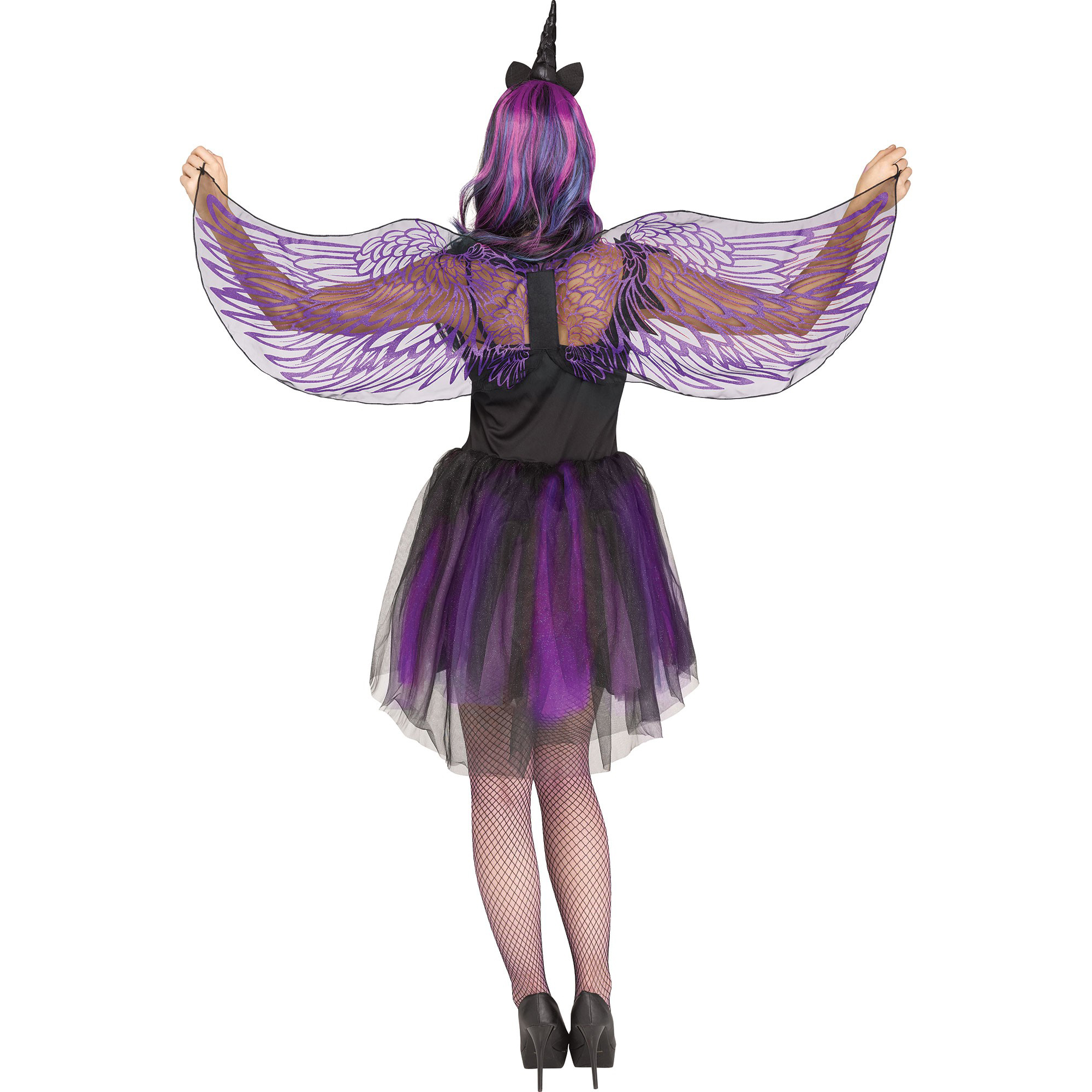 Fantasy Dark Unicorn Wings \u0026 Horn 