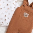 thumbnail image 4 of CAUYDY Newborn Infant Baby Boy Clothes Long Sleeve Romper Pants Fall Winter Outfits Set 3 6 9 12 18 24 Months Sizes 0-3 Months,Coffee, 4 of 5
