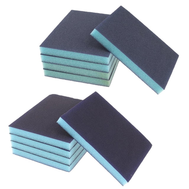 10x Coarse/Medium Grit Sanding Sponge Blue Small Area Polishing 120 180 Grit DYNWAVEMX Esponja de lijado para áreas pequeñas