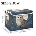 thumbnail image 3 of Storage Box With Lid 16.5x12.6x11.8In Foldable Stacked Household Storage Box Moon Owl, 3 of 7