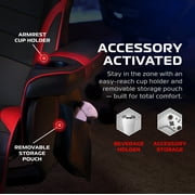 RESPAWN 900 Console Gaming Recliner with Footrest and Lumbar Support - Comfortable Ergonomic Gaming Chair with Headrest, No Wheels, Reclining, Heavy Duty, Racing Style Video Game Chairs - Red