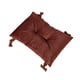 thumbnail image 1 of Bewildely Cojín para silla, cojín para asiento, alfombrilla para taburete, almohada para el suelo, antideslizante, Color sólido, de salón para Decoración del hogar Marrón 42*30cm Bewildely HA084064-03, 1 of 6