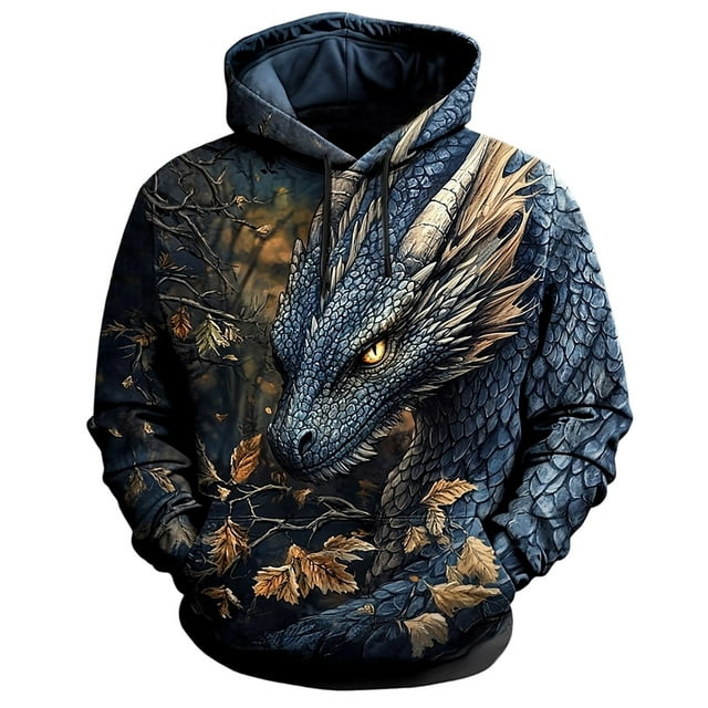 Chandail à Capuche Imprimé pour Usage Quotidien Décontracté avec Design Graphique Coupe Ample Chandail à Capuche pour Confort Toute l'Année Adapté au Style de Rue