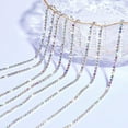 thumbnail image 3 of Rhinestone Enclosed Chain, 3mm, Rhinestone Cut Claw Chain, 10m, AB Color Silver Background, 3 of 5