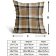 thumbnail image 5 of Buffalo Brown Plaid Pillow Covers 16x16 Inch  Cases Set of 2, 5 of 6