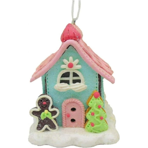 Gingerbread Cookie House LED Ornament