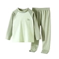 thumbnail image 2 of Amidoa Girls 2 Piece Outfits Fall Winter Clothes Long Sleeve Top and Casual Pants Kids Clothing Sets Green Size 9-10 Years, 2 of 6