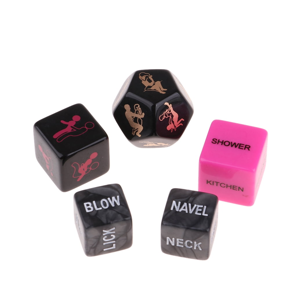 8Pcs Party Funny Game Toys Sex Position Dice D6 D12 in a Bag for Lovers Gift 
