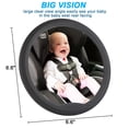thumbnail image 3 of Fitnate Baby Car Mirror, FITNATE Car Seat Mirror for Back Seat Rear Facing with Big Vision, Shatterproof, Fully Assembled and Certified, 3 of 9