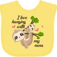 thumbnail image 3 of Inktastic Hanging with My Nana Boys or Girls Baby Bib, 3 of 4