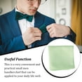 thumbnail image 4 of Male Handkerchief Polyester Small Hand Towel Business Suit Accessories Breathable Pocket Square for Celebration Shopping Lemon Yellow, 4 of 7